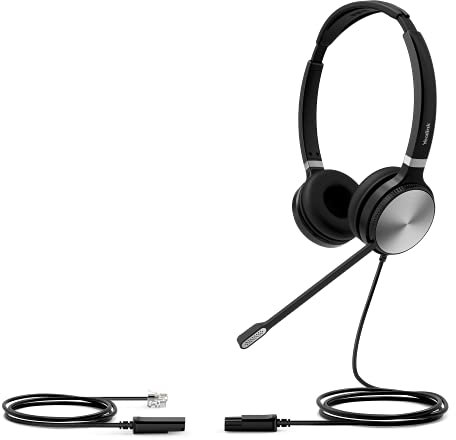 Yealink YHS36 Dual Kabelgebundenes Headset mit QD-auf-RJ-Port