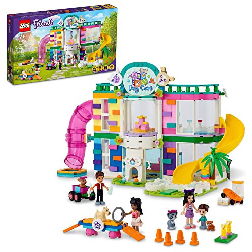 LEGO Friends Pet Day-Care Center 41718 Tierset, Heartlake City Spielzeug, Geburtstagsgeschenke für Kinder, Mädchen und Jungen ab 7 Jahren, mit Doggy Figur & 3 Mini-Puppen