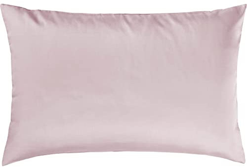 Pure Label Mako Satin Kissenbezug 40x60 cm aus 100% Baumwolle in rosa - Traumhaft weiches Deko Kissen passend zu unseren Bettwäsche Sets
