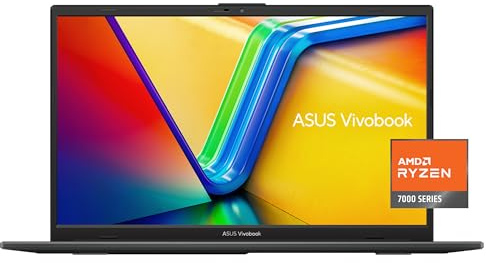 ASUS Vivobook Go 15.6” FHD Slim Laptop, AMD Ryzen 3 7320U Quad Core Processor, 8GB DDR5 RAM, 128GB SSD, Windows 11 Home, Fast Charging, Webcam Sheild, Military Grade Durability, Black, E1504FA-AS33