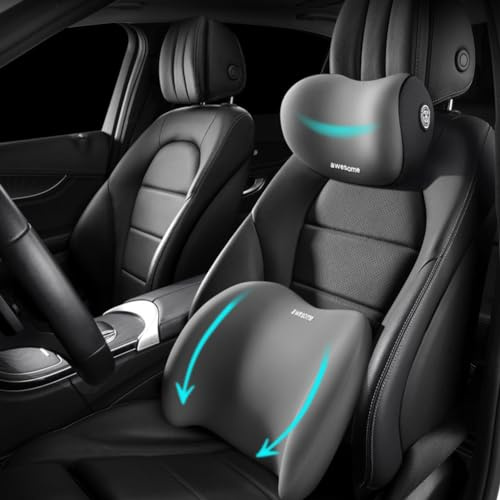 Sothuba Car Lumbar Support Pillow and Neck Support for Car