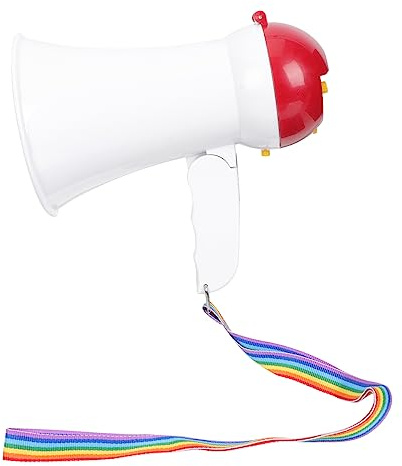 YARNOW Haut-Parleur Portatif en Plastique Mini, Amplificateur Vocal Léger, Mégaphone Créatif sans Batterie, Usage Extérieur Sportif et Scolaire, pour Communication et Animation