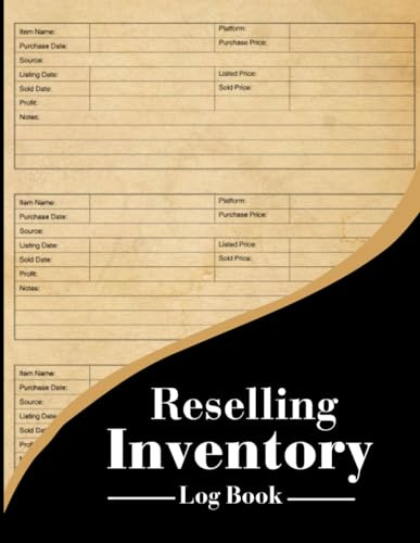 Reselling Inventory Log Book: Track Purchases, Listings, Sales & Profits | Perfect for Amazon, eBay, Mercari & More