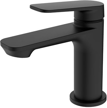 BELZ Grifo Lavabo, Grifo de Baño Monomando para Lavabo, Grifo Mezclador de Latón Sólido, Ahorrador de Agua y Duradero, Negro