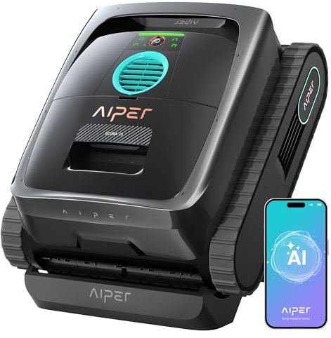 (2026 New) AIPER Scuba V3 AI Vision Cordless Robotic Pool Cleaner, 10x Faster Pool Cleaning with AI Patrol, 24/7 Auto Cleaning, Smart Waterline Parking & Multi-Layer Filtration