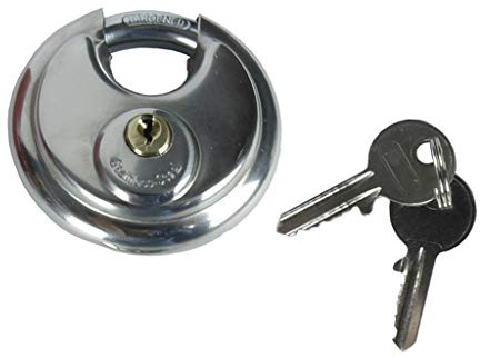 Discus Cadenas Anse ronde - Acier inoxydable - avec 2 clés (70mm)