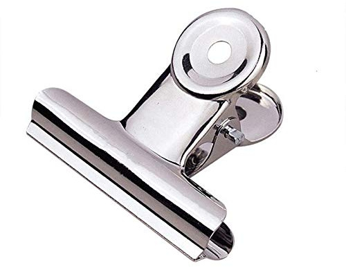 Papelería 22mm Plata portátil de Papel Redondos de Acero Inoxidable Clip del Metal de la Nota del Clip de Papel de Oficina Papel de fijación 100PCS Clip