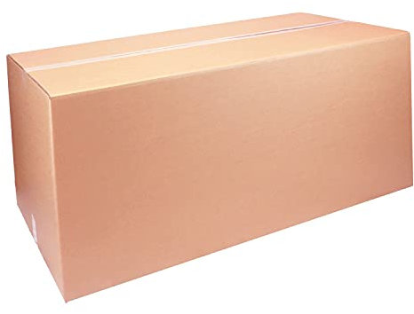 smiley pack 1x Versandkarton 120x60x60cm, für Maximalmaß, extra stabil und robust (zweiwellig), belastbar bis 31,5 kg, Karton, Faltkarton 1200x600x600mm, Kartonage, Versand-Box