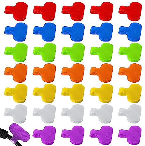 35 Stücke Kabel Beschriftung, Mehrfarbige Kabelbeschriftung, Kabel Etiketten Wiederverwendbar, Kabel Etiketten Für Kabel Verwaltung Und Identifikation Für Home Office Garage in Der Kabel Management