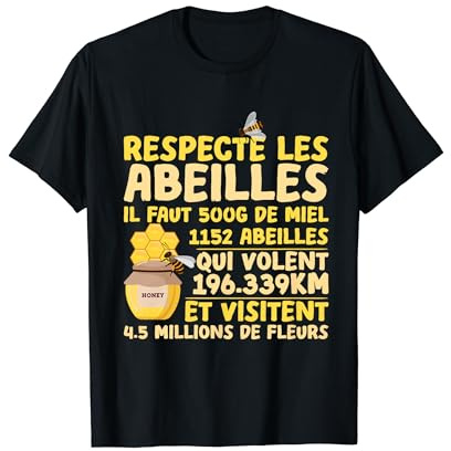 Respecte Les Abeilles Miel Abeille Drôle Apiculteur T-Shirt