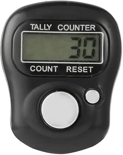 Digit LCD Electronic Finger Counter Hand Tally- Mechanical Manual Clicker-Knitting RowCounters-Swimming Lap and Golf Shot Counters-Tasbeeh Counter-Step Counter-Stitch Counter Blue