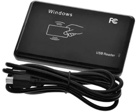 Osmond Lector RFID USB 125khz EM4100 Lector de Tarjetas Inteligentes con Sensibilidad Sin Contacto ID TK4100 Lector RFID con de Ventana Compatible