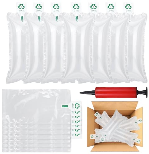 100 Stück Luftpolster, Verpackungschips, Luftkissen Verpackungsmaterial, Luftpolsterkissen, Lufttaschen Füllmaterial, Polstermaterial für Versand, Transportverpackung, Stoßdämpfend