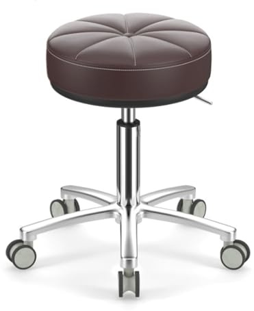 Sadelpall, snurrpall, hydraulisk läderfåtölj for salonger, medicinska spa, kliniker, tatueringsstudior, hemmakontor(B1)