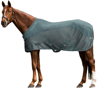 Waldhausen Manta de forro polar con mosca Comfort, color verde pino, 145 cm