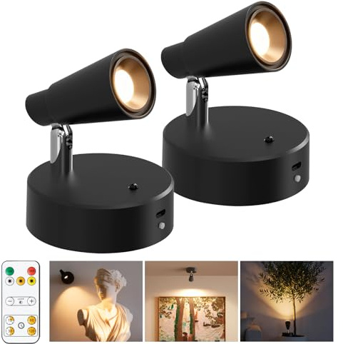 Fevislight Faretto LED Interno Senza Fili con Batteria Ricaricabile 5000mAh