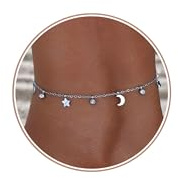 LAURITAMI Titanium Ankle Bracelets for Women, Layered Women's Anklets Beach Summer Waterproof Anklets, Stackable Anklet Bracelet