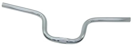 Aymzbd Manillar de Bicicleta Barra de Manillar Ergonómica Elevadora Pieza Ligera Aluminio Repuesto Adecuado para Niños Y Rutas Diarias, Plata