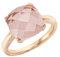 Jamelli Damen Ring 925/- Sterling Silber Glänzend Rosenquarz rot 273271070J-1