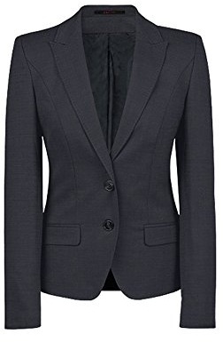 GREIFF Größe 46 Corporate Wear Modern Damen Blazer Regular Fit Schwarz Modell 1424