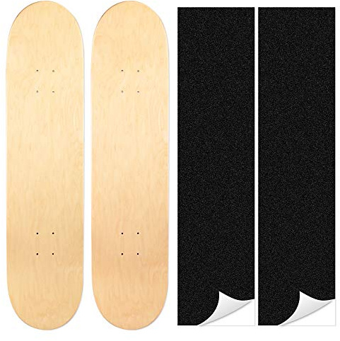 LOSENKA Maple Skateboard Decks Double Tail Skateboard Light Decks Free Skateboard Grip Tape 2 PCS