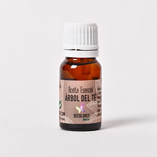 Decolores | Aceite de Árbol de Té para Piojos | Aceite Para Pediculosis | Pequeño 10 ml | Elimina y Previene | Descubre Nuestra Gama de Aceites Corporales Esenciales Ecológicos