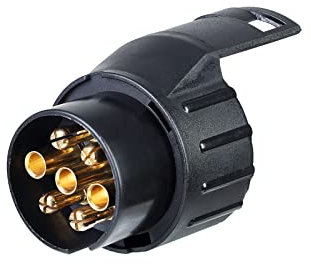 BEIJISTAR 7 to 13 Pin Trailer Adapter, 7 to 13 Pin Towing Adapter, 12V Waterproof Electric Adapter Plug Socket Converter Connector, for Caravan RV Boat Cars Truck