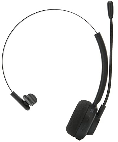 Auriculares Bluetooth Trucker con Micrófono,Auriculares Inalámbricos con Cancelación de Ruido,hasta 60 Horas de Tiempo de Trabajo,para Skype,Teléfono,Computadora,Oficina,Hogar,Centro de Llamadas