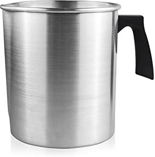 FOVNOT Schmelztopf, 1.2L Wachs Tasse Tropfenfrei Gießen Krug Kerze Herstellung Topf Hitzebeständig Handhaben Kerze Schmelzen Topf Wachs Schmelzen Tasse zum Kerze Herstellung und Seife Herstellung