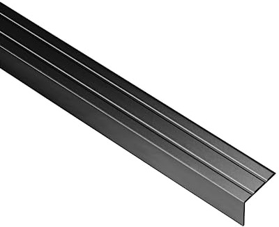 Gedotec Trappkantsprofil svart 25 x 8 x 2 000 mm självhäftande