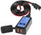 MEIRIYFA Motorrad USB Ladegerät, SAE zu Dual USB QC3.0 3A Schnellladegerät mit Voltmeter, Wasserdicht, Schwarz, 5V/3A, 9V/3A, 12V/3A
