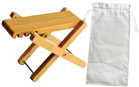 FUNOMOCYA Holzhocker Für Gitarre Klappbarer Gitarrenhocker Tragbarer Gitarrenhocker Aus Holz Verstellbar