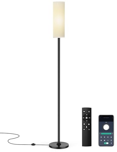 bototek Stehlampe für Wohnzimmer Modern, Stehlampen für Schlafzimmer, Moderne Stehlampen mit Lampenschirm, 65'' Stehlampe für Wohnzimmer