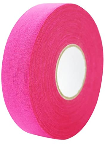 Rotolo di nastro adesivo per hockey su ghiaccio, in tessuto di cotone, colore: rosso rosa