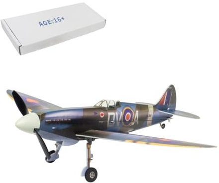BAUBAUPLAY RC Helicopter for Adults, Spitfire MK XV 2.4G 5-channel Remote Control Helicopter, Outdoor Games RC Flying Birthday Gifts - Single Version