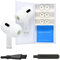 Comply TrueGrip - Tappi di ricambio in memory foam per Apple AirPods Pro 1 e 2, comfort migliorato, vestibilità sicura, eccellente isolamento acustico, strumento di rimozione e pulizia, colore bianco