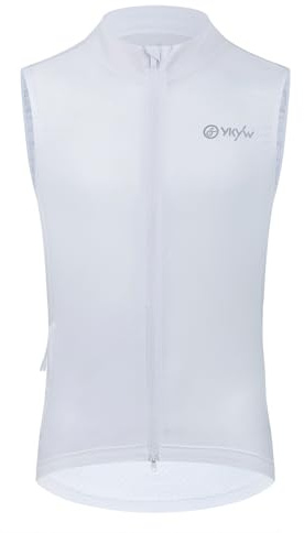 YKYWBIKE Cycling Vest for Men,Micro Softshell Windproof Bike Vest,Breathable Sleeveless Cycling Windbreaker,Lightweight Sleeveless Cycling Jacket