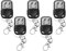 5Pcs 433.92 MHz Universal Garage Door Remote Control,Gate Opener Cloning Wireless Key Fob with 4 Buttons Duplicate Remote Control Key Fob for Garage Doors,Roller Shutters,Electric Gates,Car Alarms