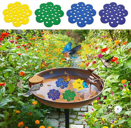 Lot de 4 abeilles flottantes, île d'abeilles flottantes, abreuvoir pour le jardin, abreuvoir d'insectes, île flottante pour abeilles, station d'alimentation pour abeilles, station d'eau pour les