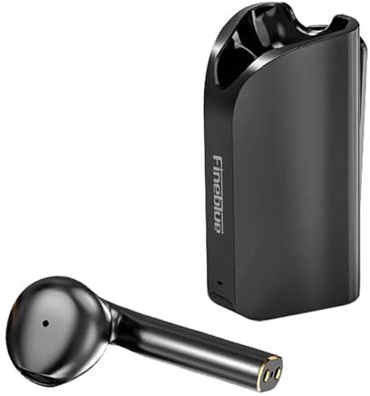 TFixol BT - Auriculares intrauditivos con cancelación de ruido HD, micrófono, llamada, baja latencia, inalámbricos, color negro