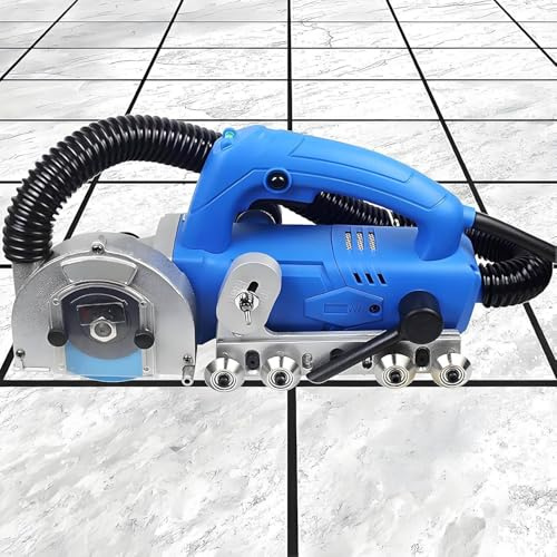 ZIXIAOS Nettoyeur De Joints De Carrelage électrique 9 000 TR/Min, 1 200 W, avec Souffleur d'eau Automatique, Profondeur De Coupe Réglable, pour Le Nettoyage des Joints, pour Le Bricolage.