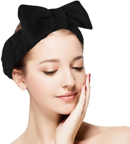 Bandeau Lavage Visage | Bandeau de Lavage avec Nœud pour Femmes | Serre-Tête de Bain Capillaire,pour Beauté Maquillage Spa Douche Yoga Sport