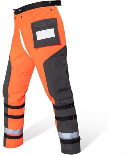 Chainsaw-Chaps Pantalon de protection léger à 9 couches avec ceinture réglable et sangles de jambe pour homme et femme Taille L
