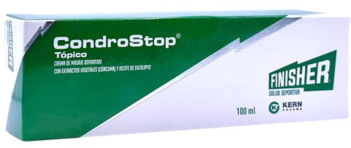 Kern Pharma Finisher Condrostop Tópico 100ml - Con Árnica, Harpagofito, Colágeno, Ácido Hialurónico y MSM - Crema de Masaje Muscular y Articular - - Preparación y Recuperación Deportiva