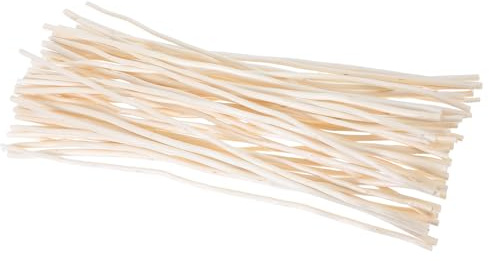 IMIKEYA Rametti di Salice Bianco Naturale 50 Pezzi, Bastoncini Curly 27cm per Decorazioni Natalizie e Corone in Zen, Materiale Fai da Te