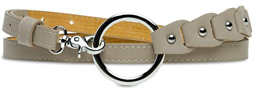 Caspar GU297 schmaler Damen Taillengürtel, Farbe:beige, Gürtelgröße:90 [für Körperumfang 86-91 cm]
