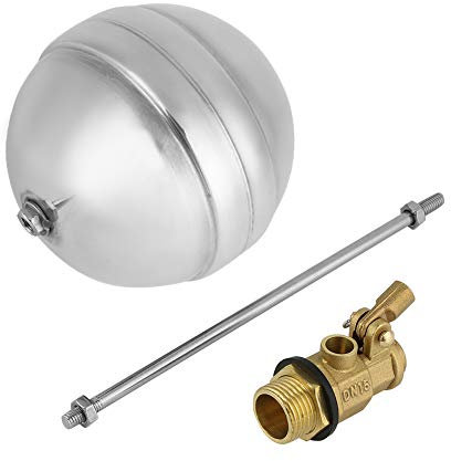 Schwimmerkugelhahn, Hochdruck-Schwimmerventil, Edelstahl-Kugelhahn mit DN15 G1/2-Messing-Außengewinde-Wassersensor
