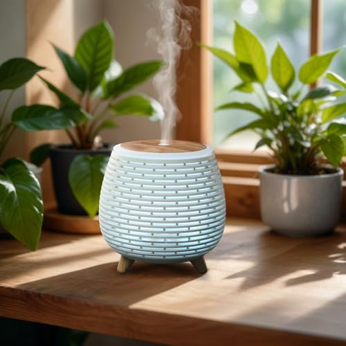 Zen’arôme Diffusor ätherisches Öl Lola, Ultraschalldiffusoraromatherapie, USB -elektrische Parfümdiffusor, 2 Diffusionsmodi, automatische Stopp, LED -Beleuchtung, Stumm und kompakt
