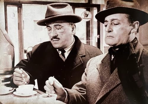 KUSTOM ART Poster da Parete Serie Attori Italiani Famosi Totò (Antonio De Curtis) e Peppino (De Filippo) in Stile Vintage Senza Cornice. Stampa Artistica su Carta Patinata 40x30 cm