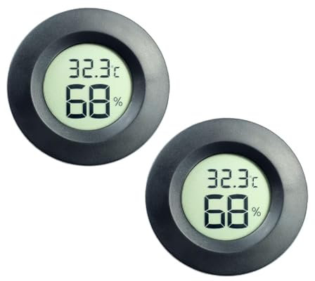 Genérico Termómetro Digital LCD higrómetro Sibel, medidor de Temperatura y Humedad para Interiores y Exteriores